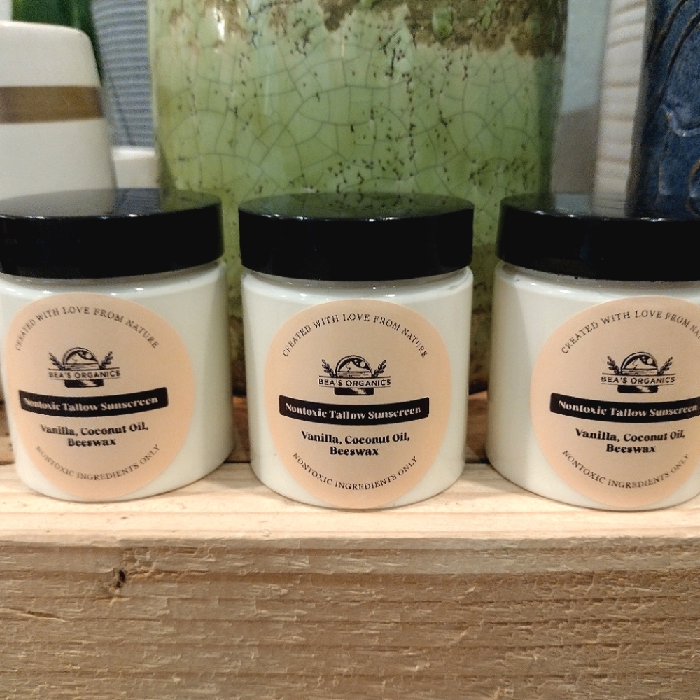 Nontoxic Sunscreen SPF 30 Tallow based Handmade
